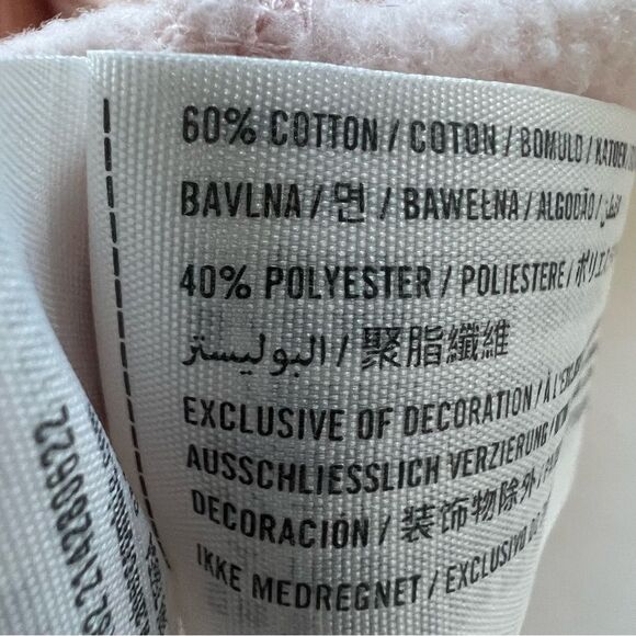 Y2K Rare Hollister Petal Pink Graphic California Long Sleeve Crop Sweatshirt - M - Picture 9 of 11